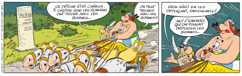 Les premières vignettes - Astérix et la Transitalique