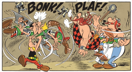 Les premières vignettes - Astérix chez les Pictes