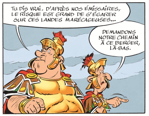 Les premières vignettes - Astérix chez les Pictes